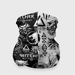 Бандана-труба THE WITCHER LOGOOMBING ВЕДЬМАК ПАТТЕРН, цвет: 3D-принт