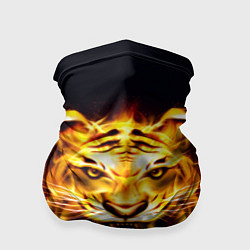 Бандана-труба Тигр В Пламени, цвет: 3D-принт