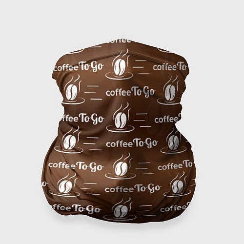 Бандана Coffee To Go Кофе с собой / 3D-принт – фото 1