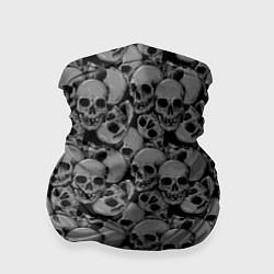 Бандана-труба Gray skulls, цвет: 3D-принт