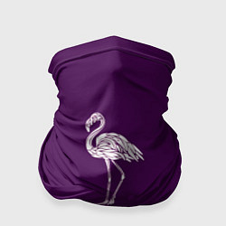 Бандана-труба Фламинго в сиреневом, цвет: 3D-принт