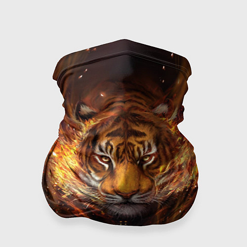 Бандана Огненный тигр Сила огня / 3D-принт – фото 1