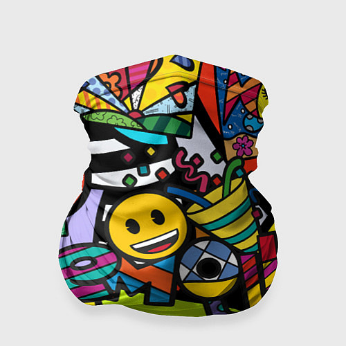 Бандана Romero Britto - emoji / 3D-принт – фото 1