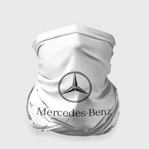 Бандана Mercedes-Benz - White texture / 3D-принт – фото 1