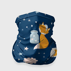 Бандана-труба Спящий лисенокsleeping fox, цвет: 3D-принт