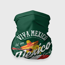 Бандана-труба Мексика Mexico, цвет: 3D-принт