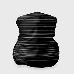 Бандана-труба Узор H&S Полосы Черно-белый 119-9-35-5-f-2, цвет: 3D-принт
