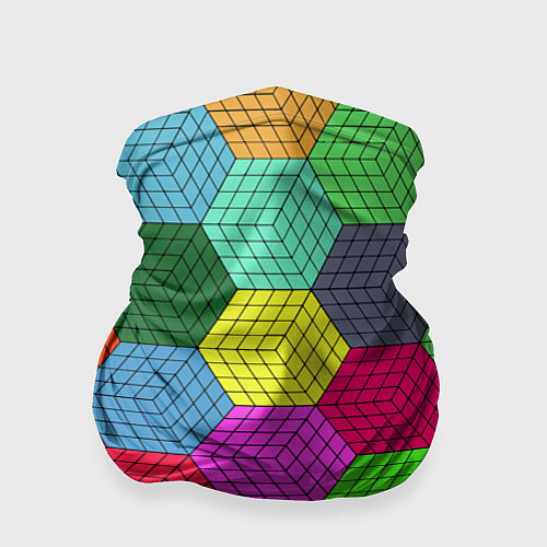 Бандана Геометрический узор Pattern / 3D-принт – фото 1