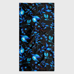 Бандана-труба Ночные синие листья, цвет: 3D-принт — фото 2