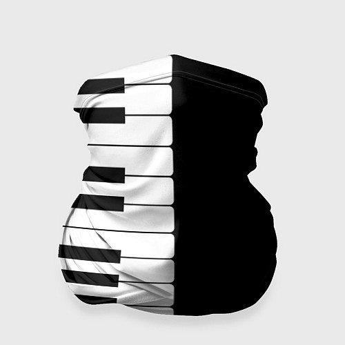 Бандана Черно-Белое Пианино Piano / 3D-принт – фото 1