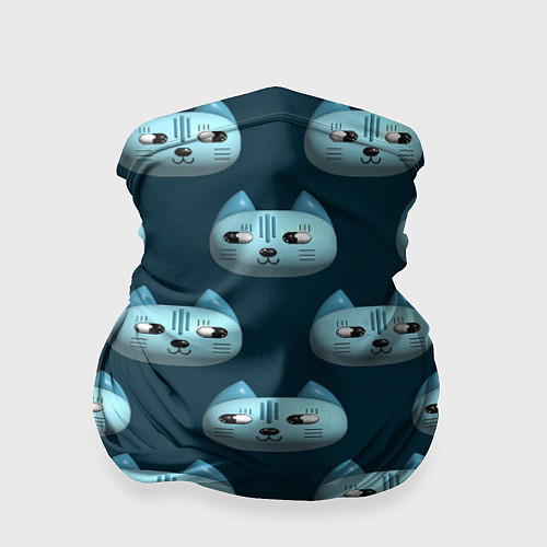 Бандана Мордочки котов с эффектом 3d Паттерн / 3D-принт – фото 1