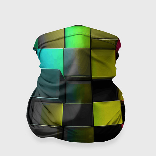 Бандана Colored Geometric 3D pattern / 3D-принт – фото 1