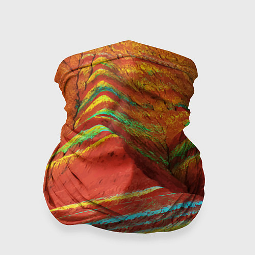 Бандана Знаменитые разноцветные горы Китай / 3D-принт – фото 1