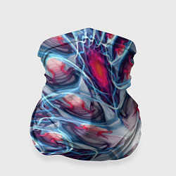 Бандана-труба Абстрактный экспрессивный красочный паттерн Abstra, цвет: 3D-принт