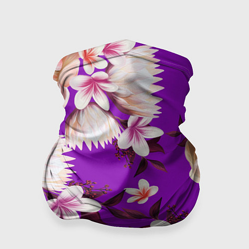 Бандана Цветы Фиолетовый Цветок / 3D-принт – фото 1