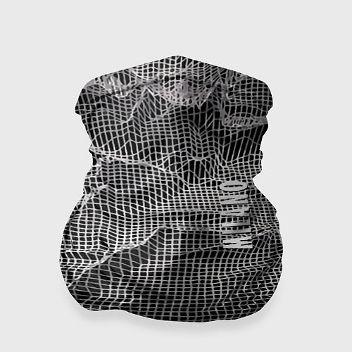 Бандана Мятая сетчатая ткань Crumpled Mesh Fabric / 3D-принт – фото 1