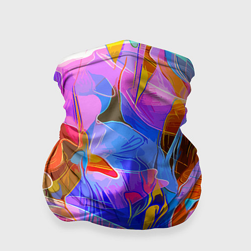 Бандана Красочный цветочный паттерн Лето Colorful floral p / 3D-принт – фото 1