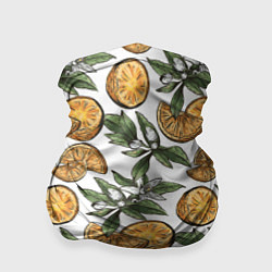 Бандана-труба Узор из тропических апельсинов, цвет: 3D-принт