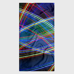 Бандана-труба Разноцветные неоновые линии Абстракция Multicolore, цвет: 3D-принт — фото 2