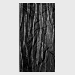 Бандана-труба Полосы чорные серые роизвольные random black strip, цвет: 3D-принт — фото 2