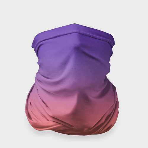 Бандана Трендовый красно-фиолетовый градиент / 3D-принт – фото 1