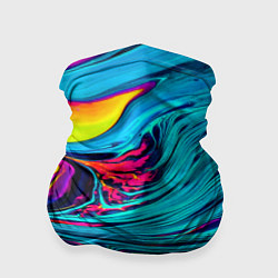 Бандана-труба Paint Wave, цвет: 3D-принт