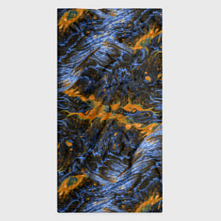 Бандана-труба Оранжево-Синяя Вулканическая Лава, цвет: 3D-принт — фото 2