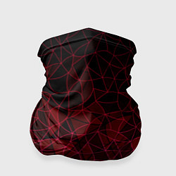 Бандана-труба Темно-красный абстрактный узор, цвет: 3D-принт