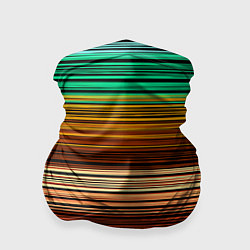 Бандана-труба Multicolored thin stripes Разноцветные полосы, цвет: 3D-принт