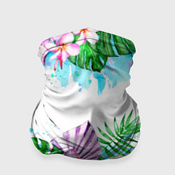 Бандана-труба Тропический рай и мороженое, цвет: 3D-принт