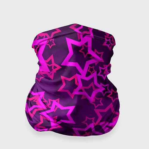 Бандана Purple stars / 3D-принт – фото 1