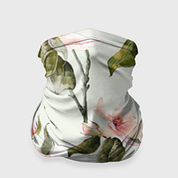 Бандана-труба Цветы Нарисованные Магнолии, цвет: 3D-принт
