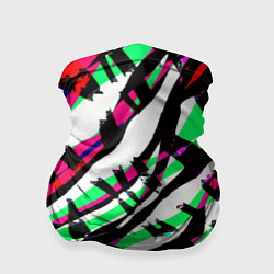 Бандана-труба Разноцветная Зебра, цвет: 3D-принт