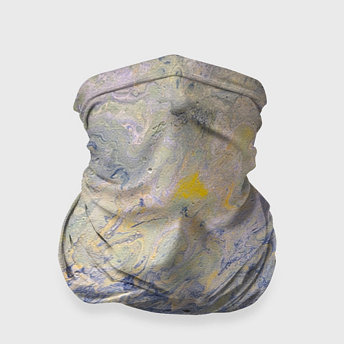 Бандана Абстрактное множество мазков серой краски / 3D-принт – фото 1