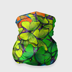 Бандана-труба Бабочки и радуга, цвет: 3D-принт