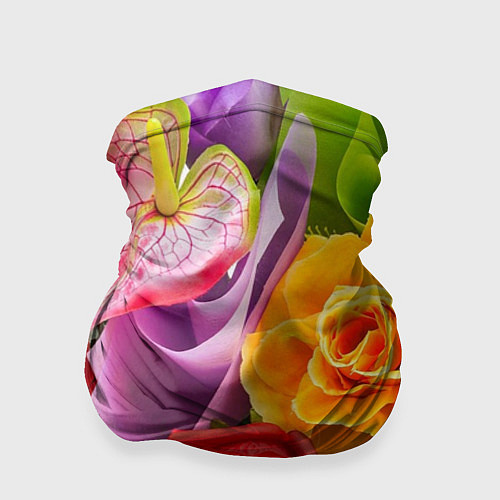 Бандана Прекрасный цветочный букет / 3D-принт – фото 1
