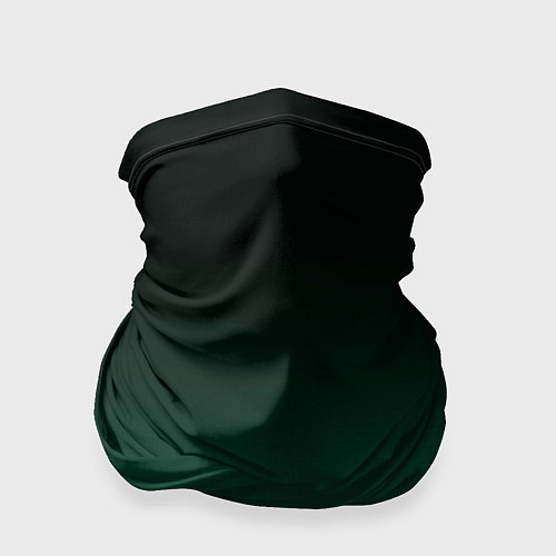 Бандана Черный и бирюзово - зеленый, текстурированный под / 3D-принт – фото 1