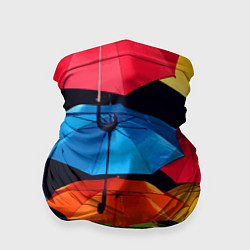 Бандана-труба Разноцветные зонтики - композиция, цвет: 3D-принт
