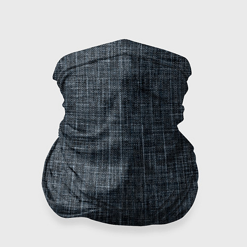 Бандана Черно-синий текстурированный в елочку, под джинсу / 3D-принт – фото 1