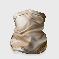 Бандана-труба Струящаяся золотистая ткань, цвет: 3D-принт