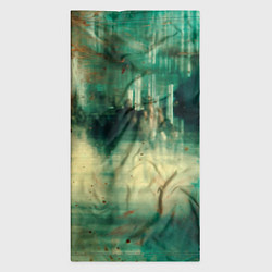 Бандана-труба Абстрактные зелёные краски и силуэты людей, цвет: 3D-принт — фото 2