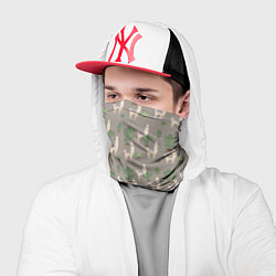 Бандана-труба Три забавных ламы среди кактусов, цвет: 3D-принт — фото 2