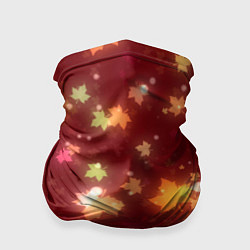 Бандана-труба Неоновый листопад, цвет: 3D-принт