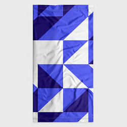 Бандана-труба Абстрактный сине-белый паттерн, цвет: 3D-принт — фото 2