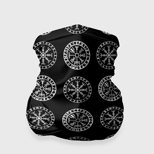 Бандана Vegvisir and Aegishjalmur Helm of Awe Black / 3D-принт – фото 1