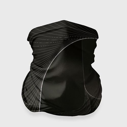 Бандана Чёрная спираль / 3D-принт – фото 1