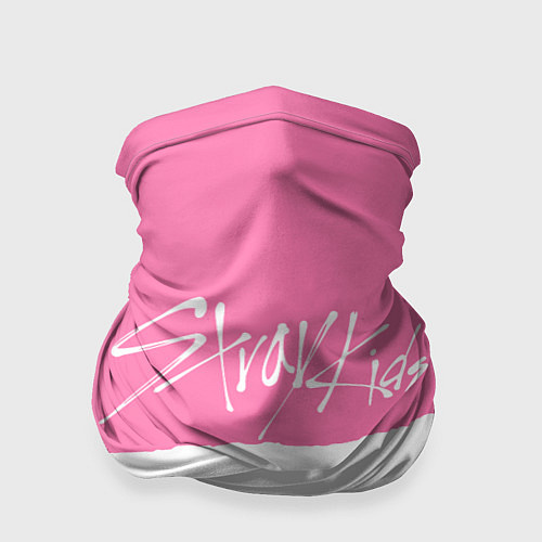 Бандана Stray Kids pink and white / 3D-принт – фото 1