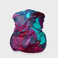 Бандана-труба Смешанные краски, цвет: 3D-принт
