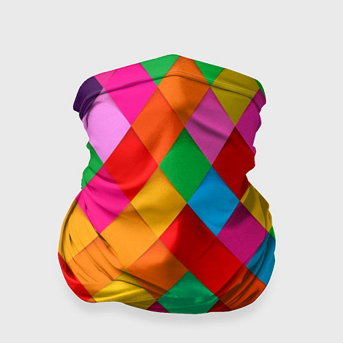 Бандана Цветные лоскуты - пэчворк / 3D-принт – фото 1