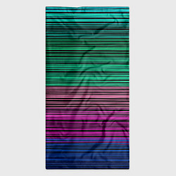 Бандана-труба Разноцветные неоновые шелковые нити, цвет: 3D-принт — фото 2